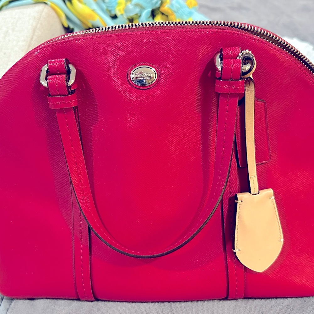 Hot Pink Coach purse. Medium size. Extremely clean